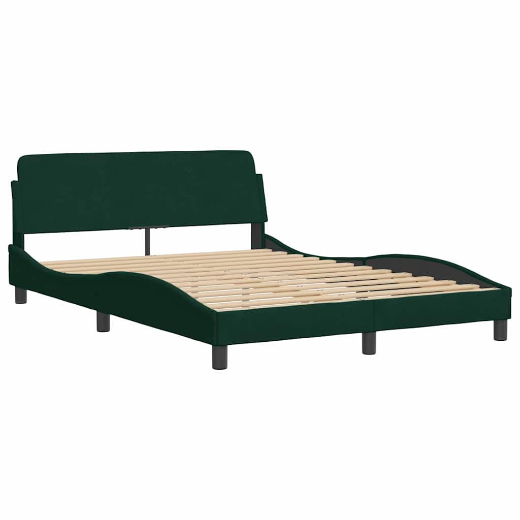 Bettgestell "Dover" Hellgrau 80x200 cm Samt