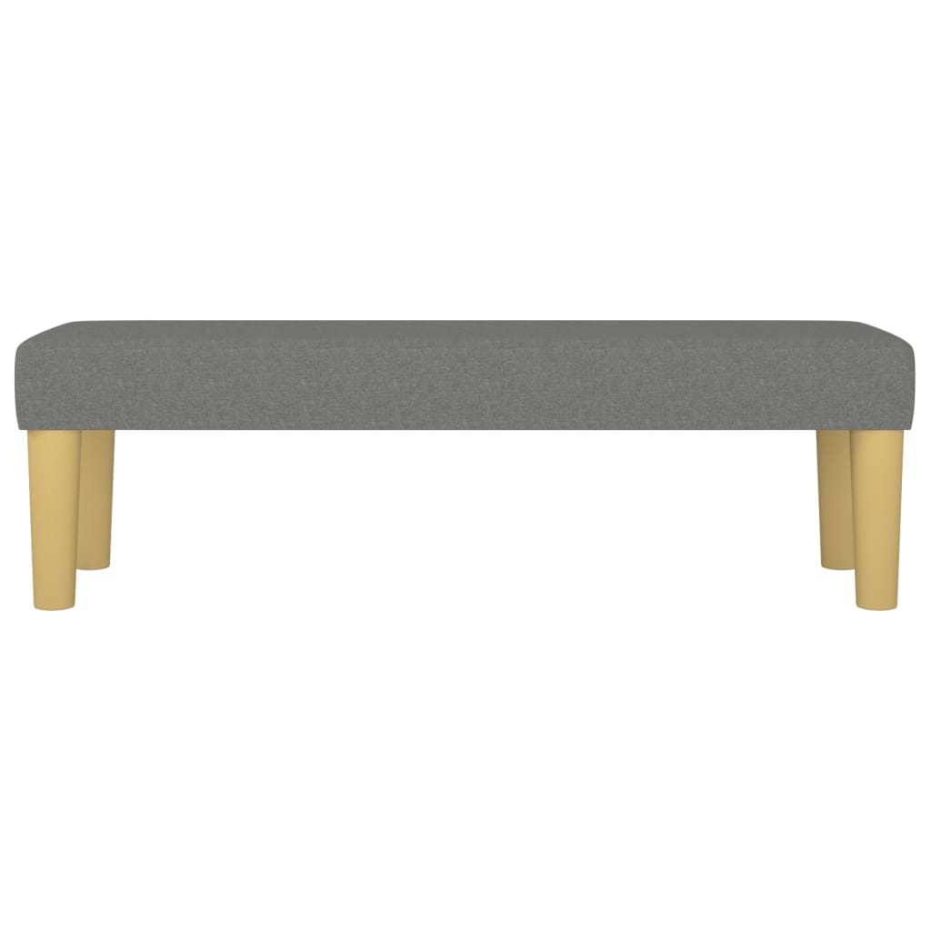 Sitzbank Hellgrau 70x30x30 cm Stoff