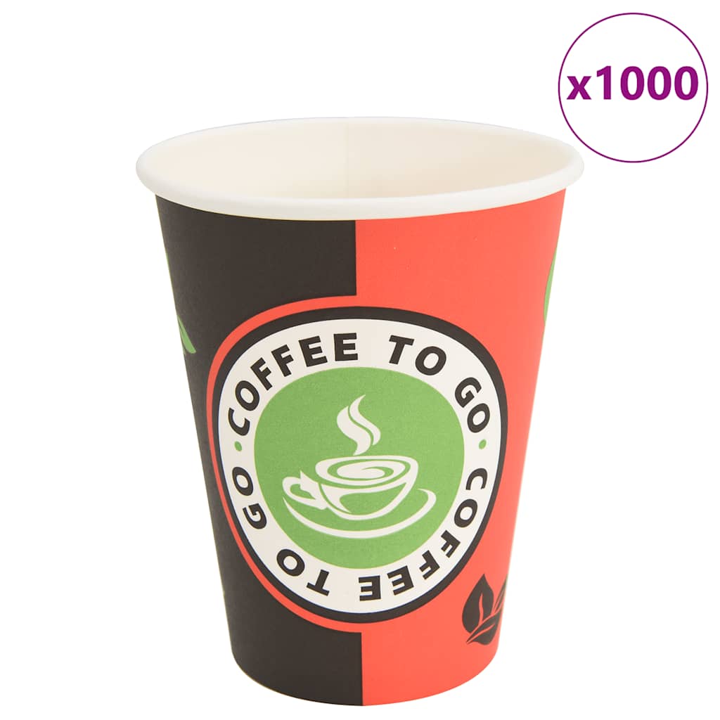 1000 Stk. Einweg-Kaffeebecher Pappe 120 ml (4 oz)