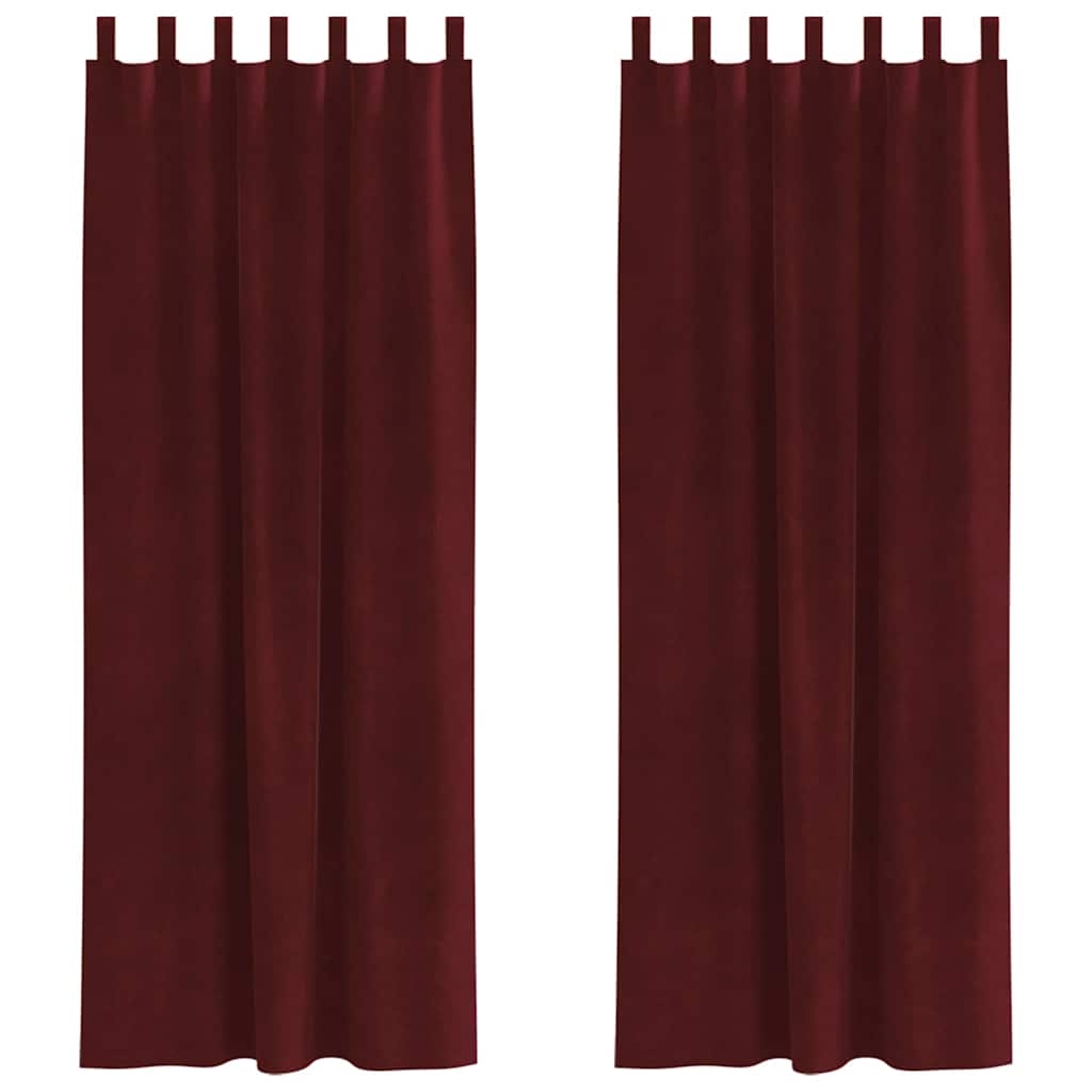 Verdunkelungsvorhänge 2 pcs Schwarz 140 x 140 cm Samt