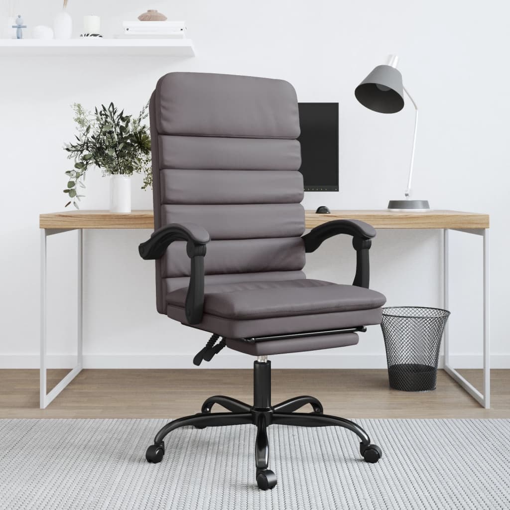 Bürostuhl mit Massagefunktion Schwarz Kunstleder