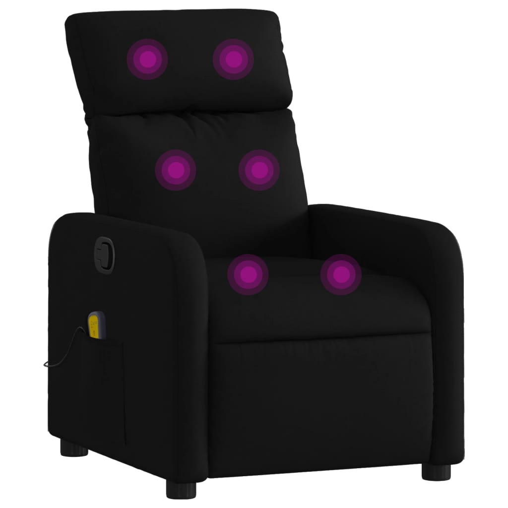 Massage-Relaxsessel Hellgrau Stoff