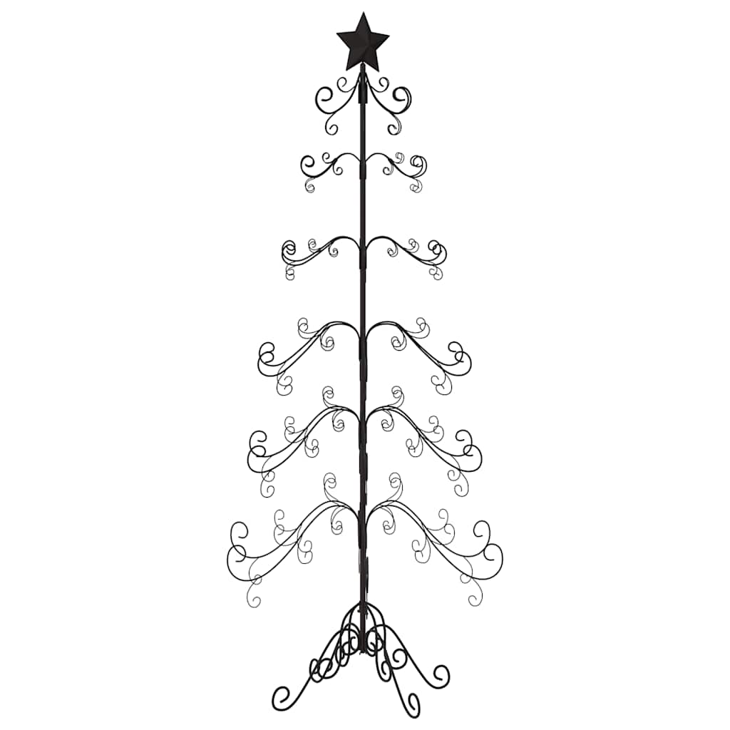 Metall-Weihnachtsbaum für Dekorationen Schwarz 90 cm