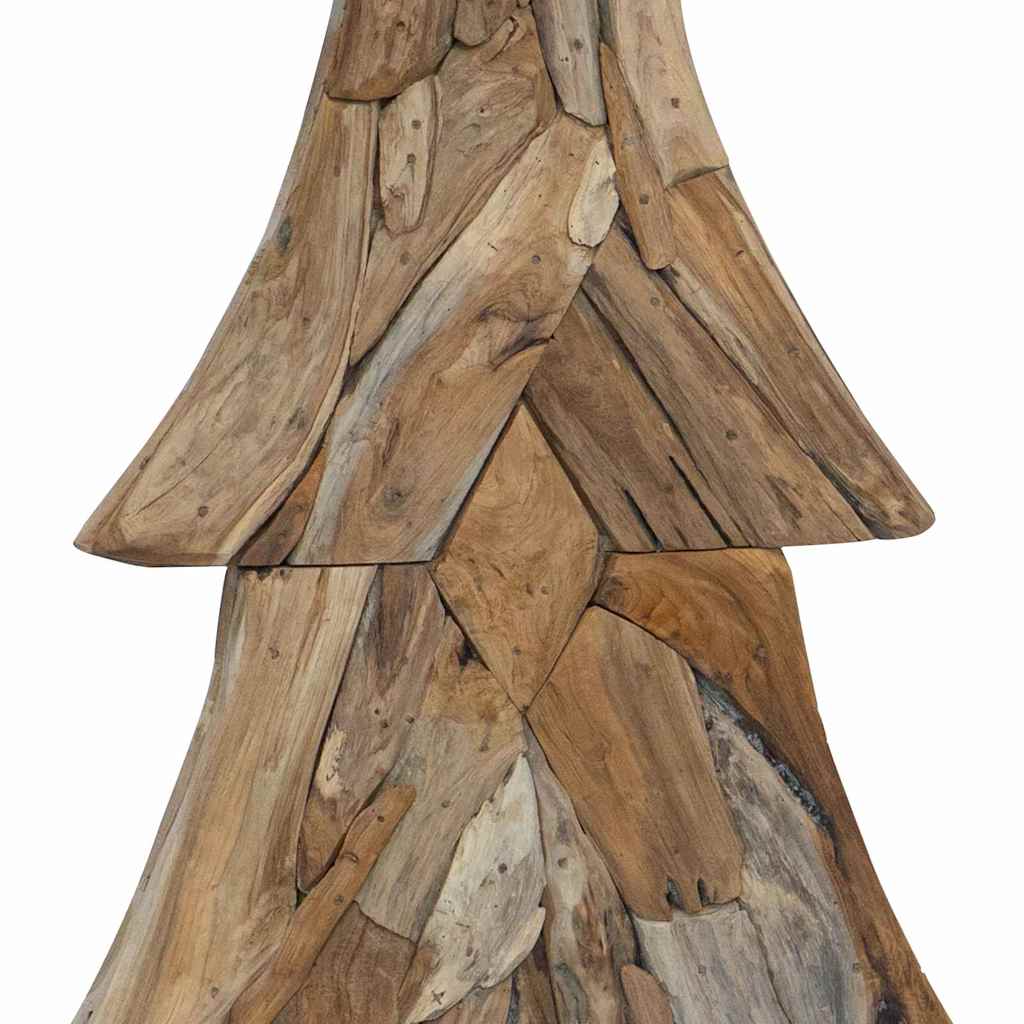 Weihnachtsbaum mit Ständer Braun 90 cm Massivholz Teak