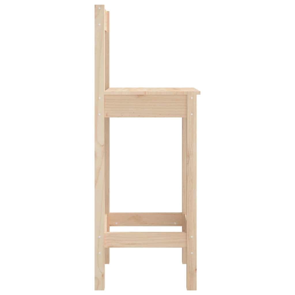 Barstühle 2 Stk. 40x40x78 cm Massivholz Kiefer