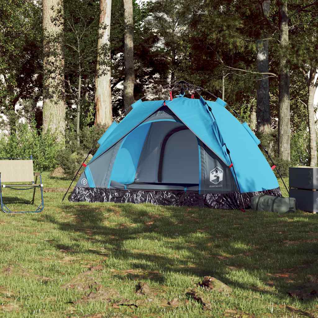 Kuppel-Campingzelt 2 Personen Grün Quick Release