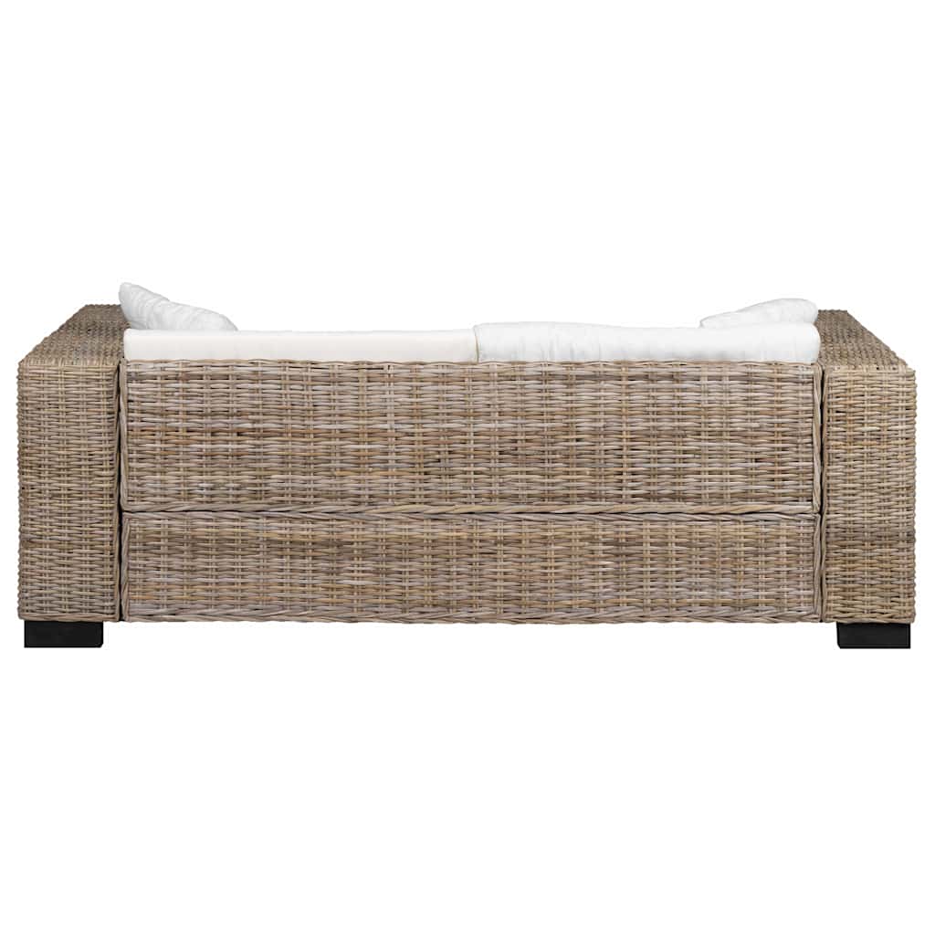 2-Sitzer Sofa Echtes Rattan