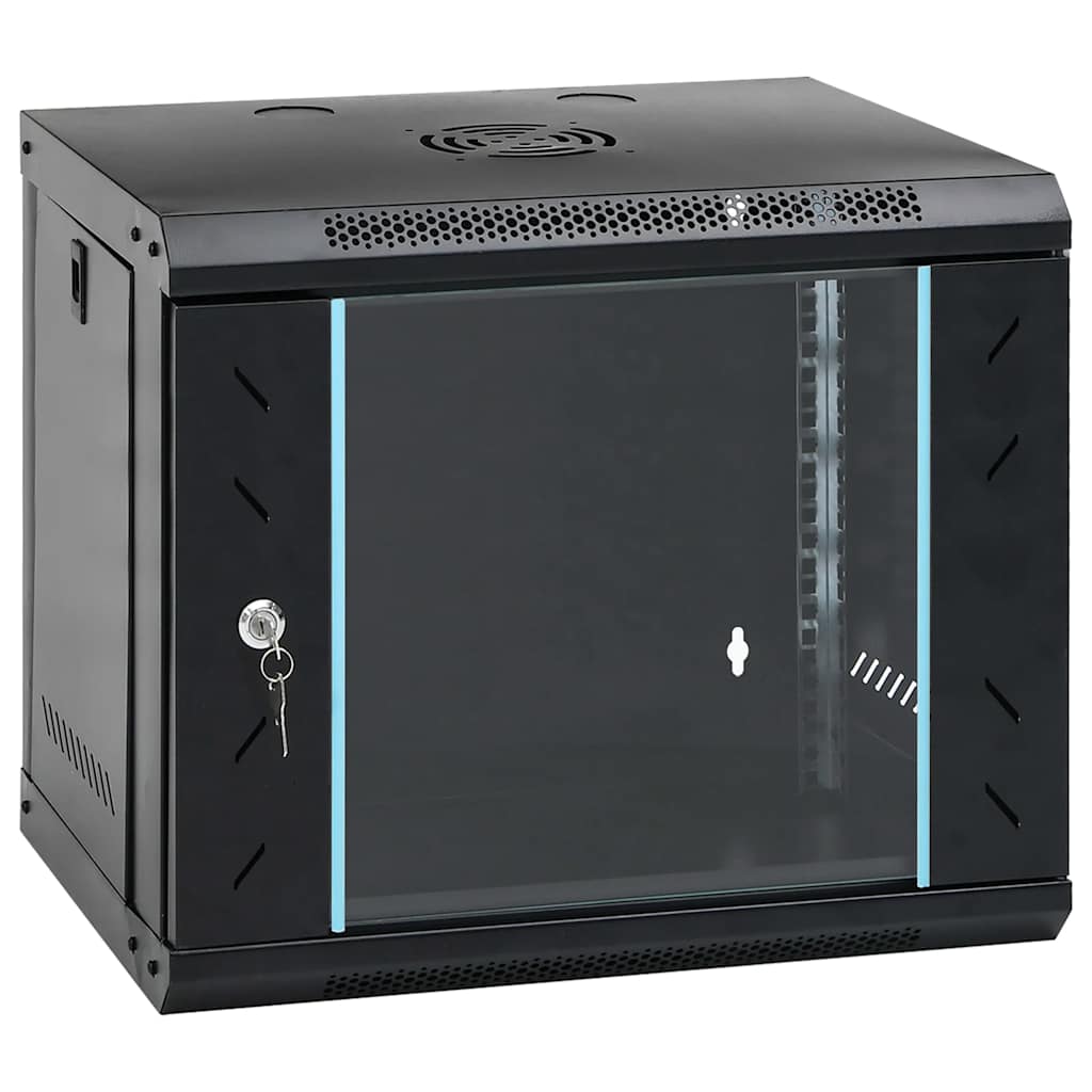 Netzwerkschrank mit Speicher Grau 60 x 45 x 28 cm Stahl
