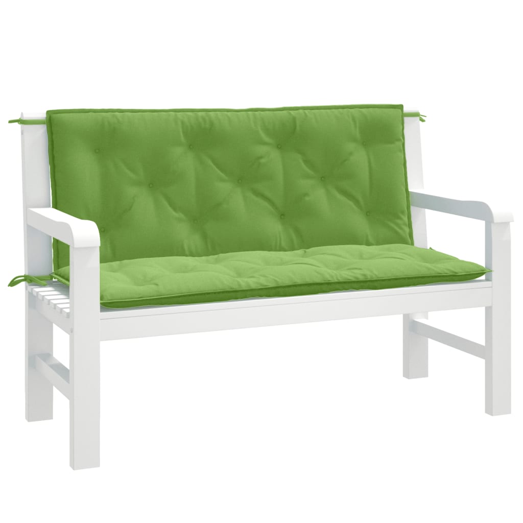 Gartenbank-Auflagen 2 Stk. Melange Anthrazit 100x50x7 cm Stoff