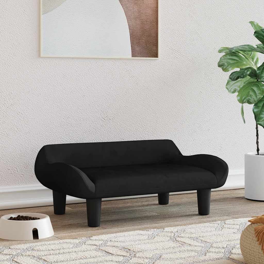 Hundebett Creme 70x40x24 cm Stoff