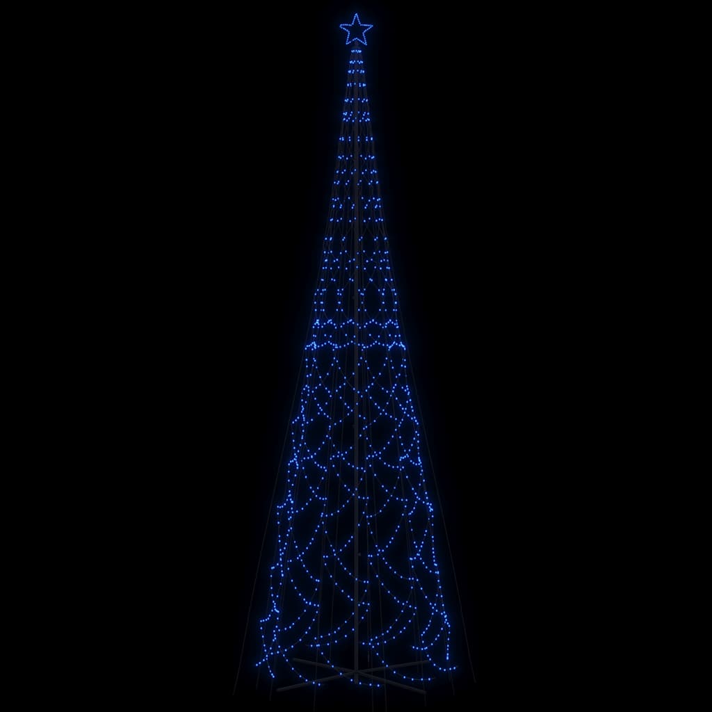 LED-Weihnachtsbaum Kegelform Kaltweiß 1400 LEDs 160x500 cm