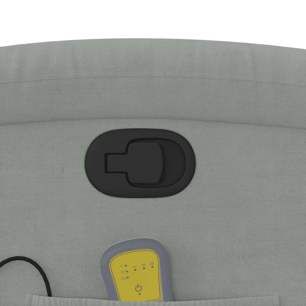 Relaxsessel Elektrisch Hellgrau Samt