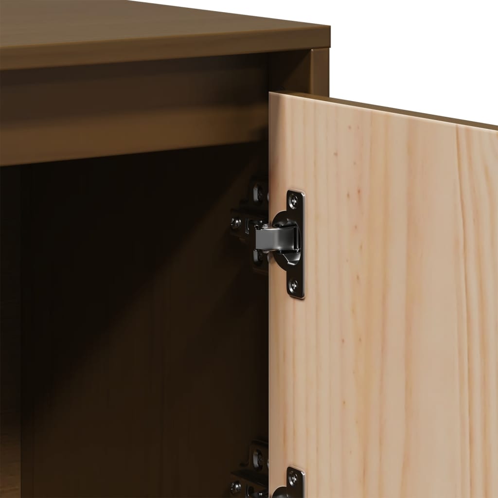 Highboard 110,5x35x117 cm Massivholz Kiefer