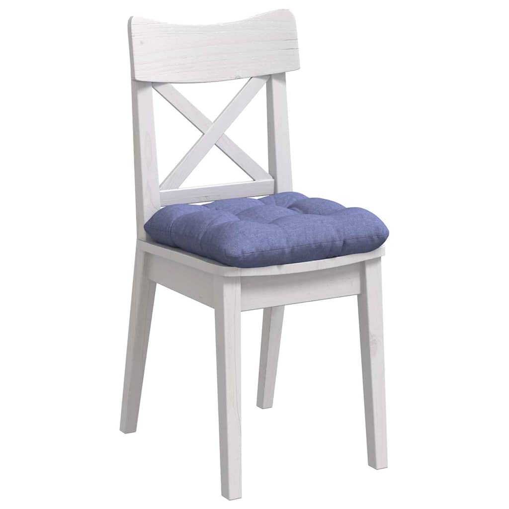 Sitzkissen 4 pcs Hellgrau 40 x 40 x 12 cm Stoff