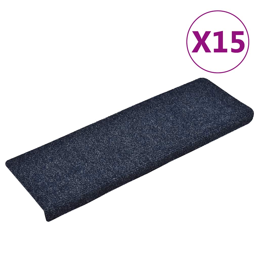 Stufenmatten Selbstklebend 15 Stk. 65x21x4 cm Hellbraun Rechteckiger Rand