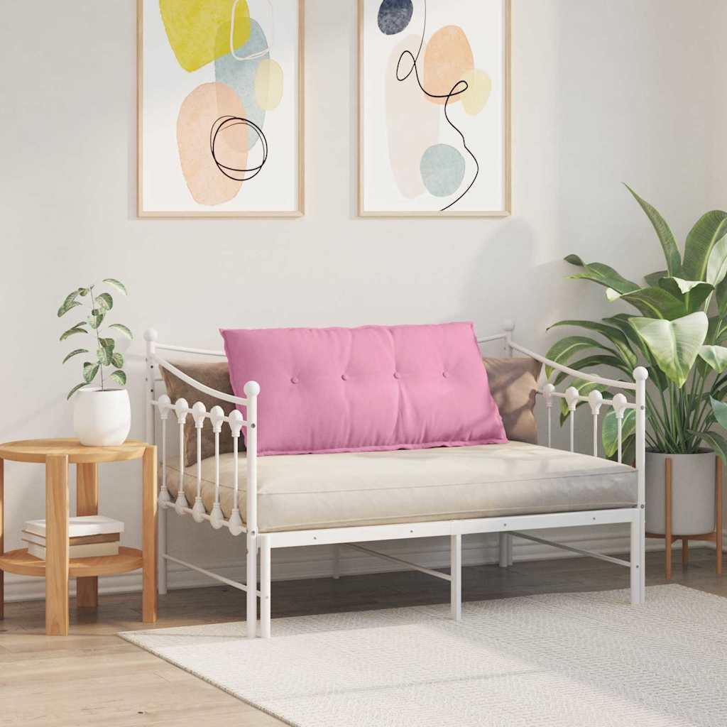 Rückenkissen Hellgrau 50 x 19 x 45 cm Stoff