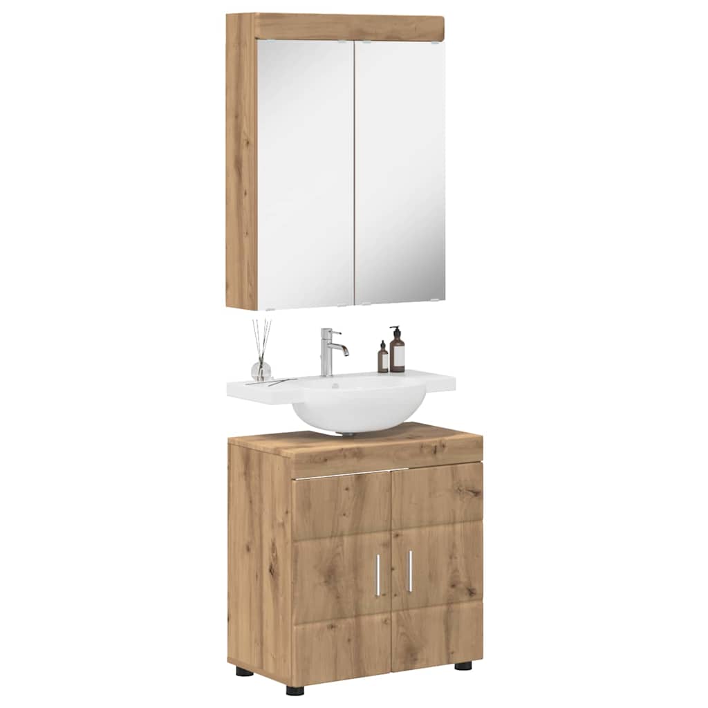 Badezimmermöbel-Set TULUM 2 pcs Weiß 60 x 34 x 63 cm