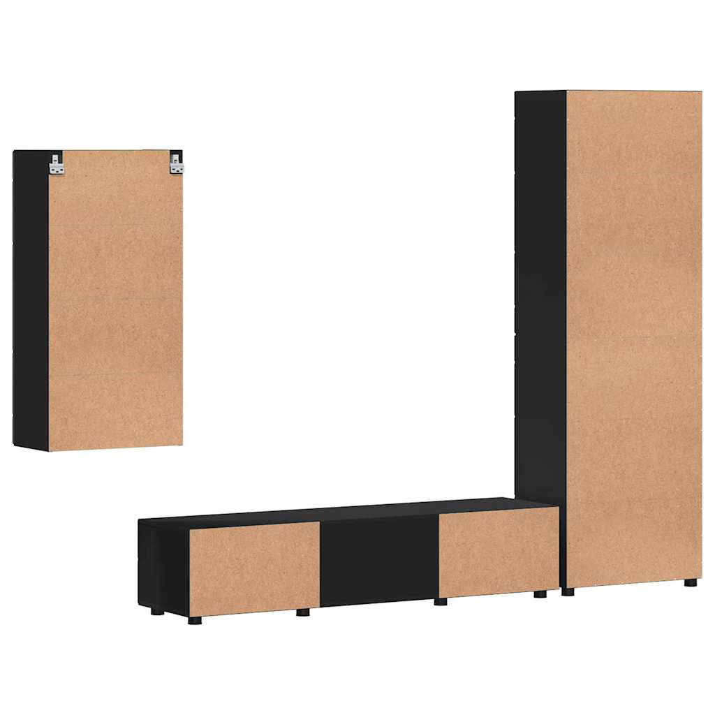 Highboard mit Regal FLORIN Weiß 60 x 35 x 182 cm Holzwerkstoff