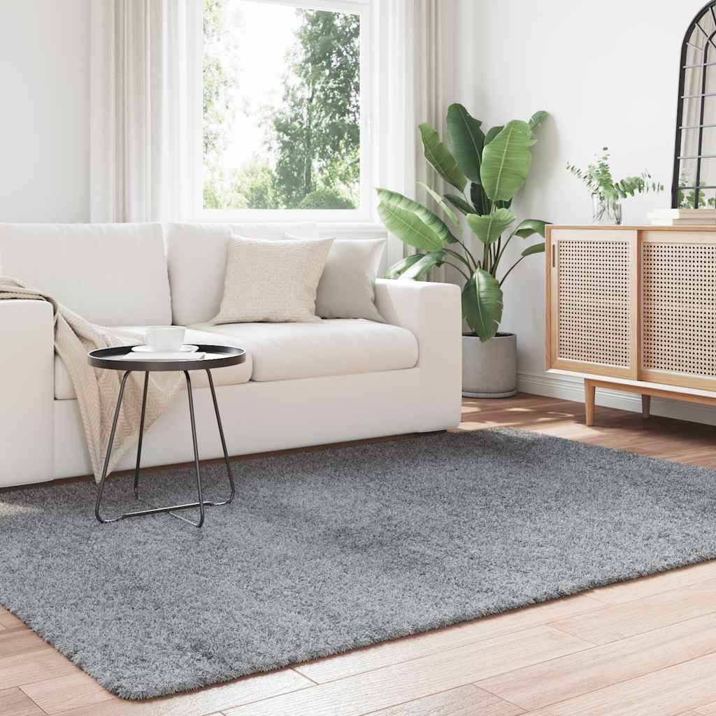 Teppich Shaggy Hochflor NAVARRA Beige 60x100 cm Polyester