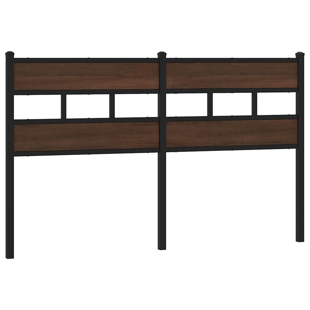 Ersatz-Kopfteil Räuchereiche 100 cm Eisen und Holzwerkstoff