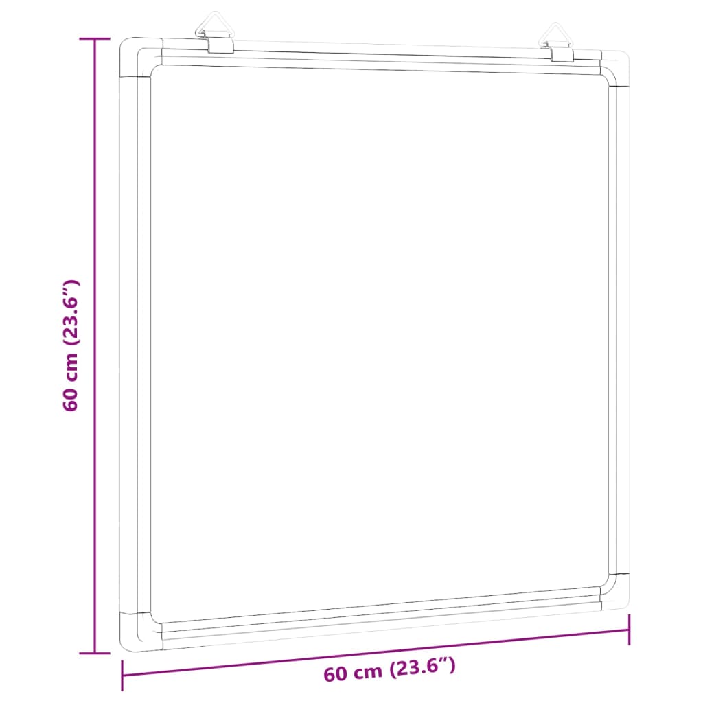 Magnetisches Whiteboard 40x30x1,7 cm Aluminium