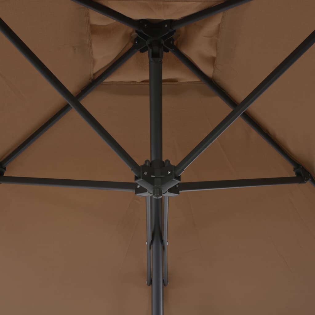 Sonnenschirm mit Stahl-Mast 300 cm Grün