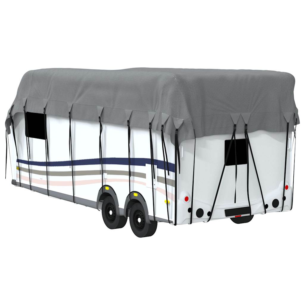 Dachplane für Wohnwagen Grau 500x300 cm Vliesstoff