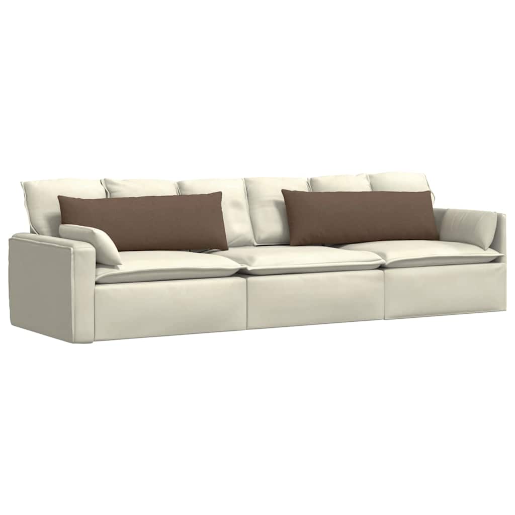 Sofakissen 2 pcs Hellgrau 50 x 30 cm Stoff