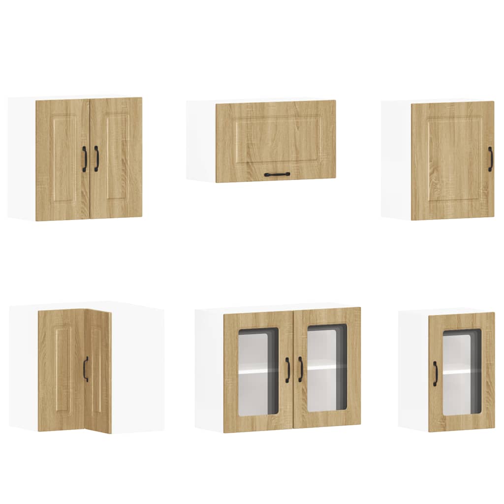 11-tlg. Küchenschrank-Set Kalmar Weiß Holzwerkstoff