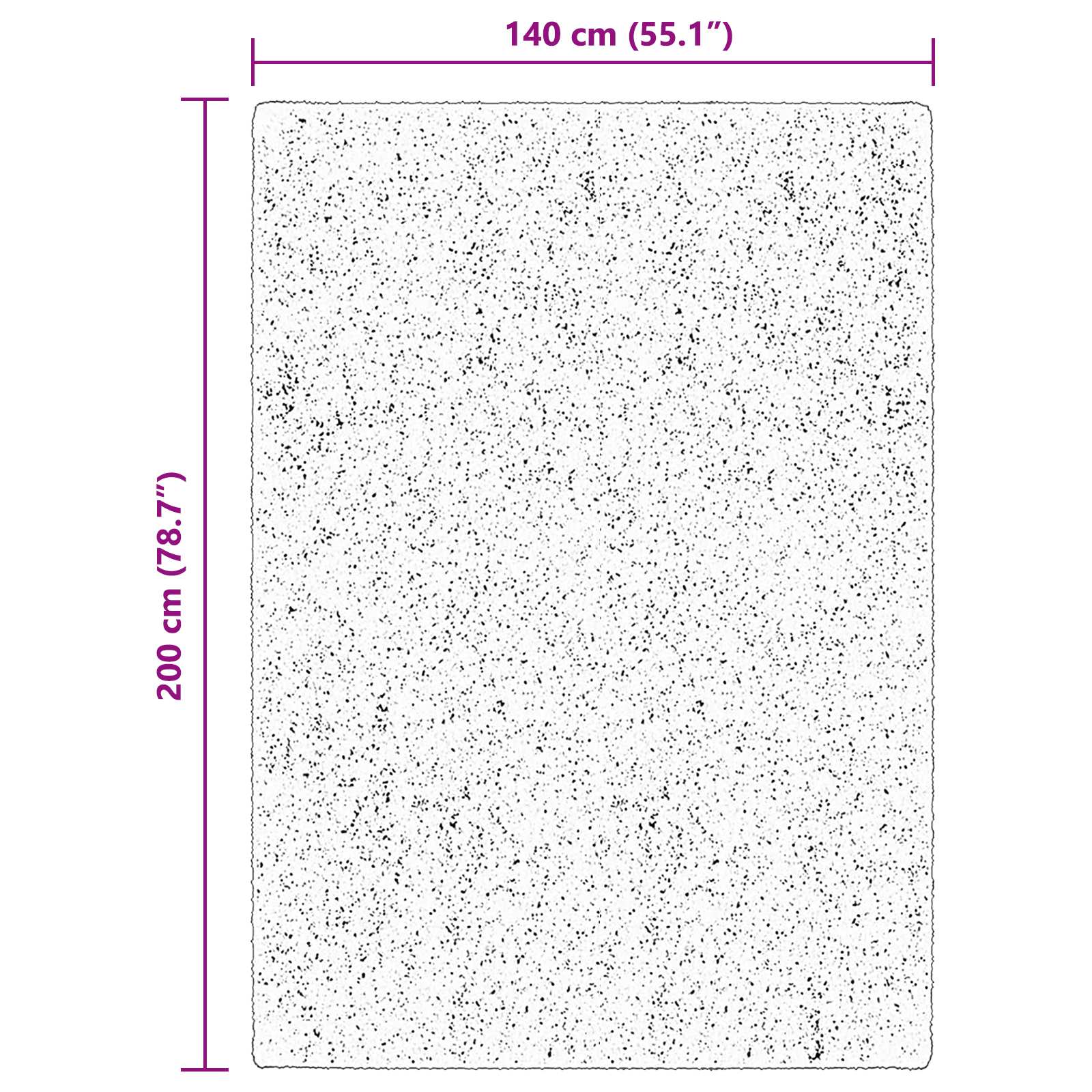 Teppich HUARTE Kurzflor Weich und Waschbar Anthrazit 60x110 cm