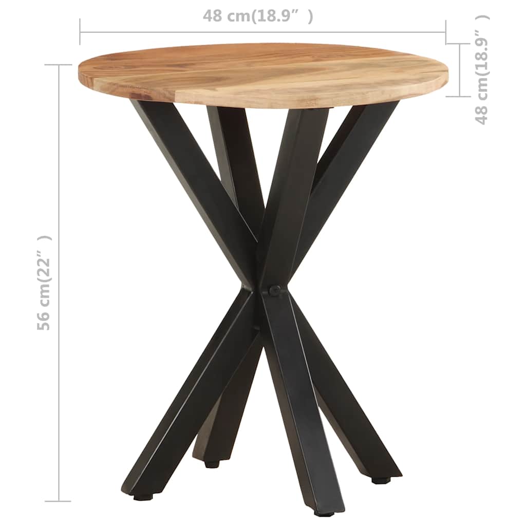 Beistelltisch 48x48x56 cm Mango Massivholz