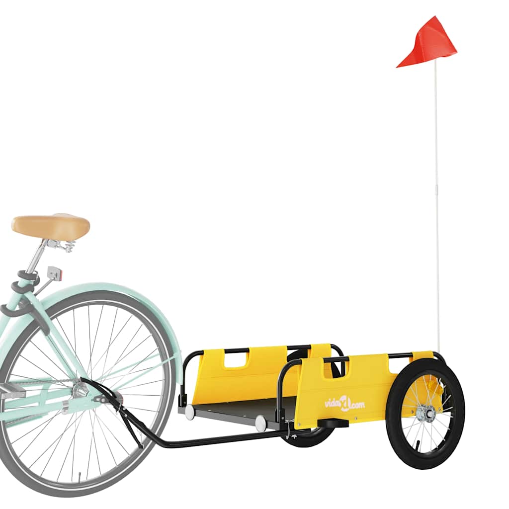 Fahrradanhänger Orange Oxford-Gewebe und Eisen