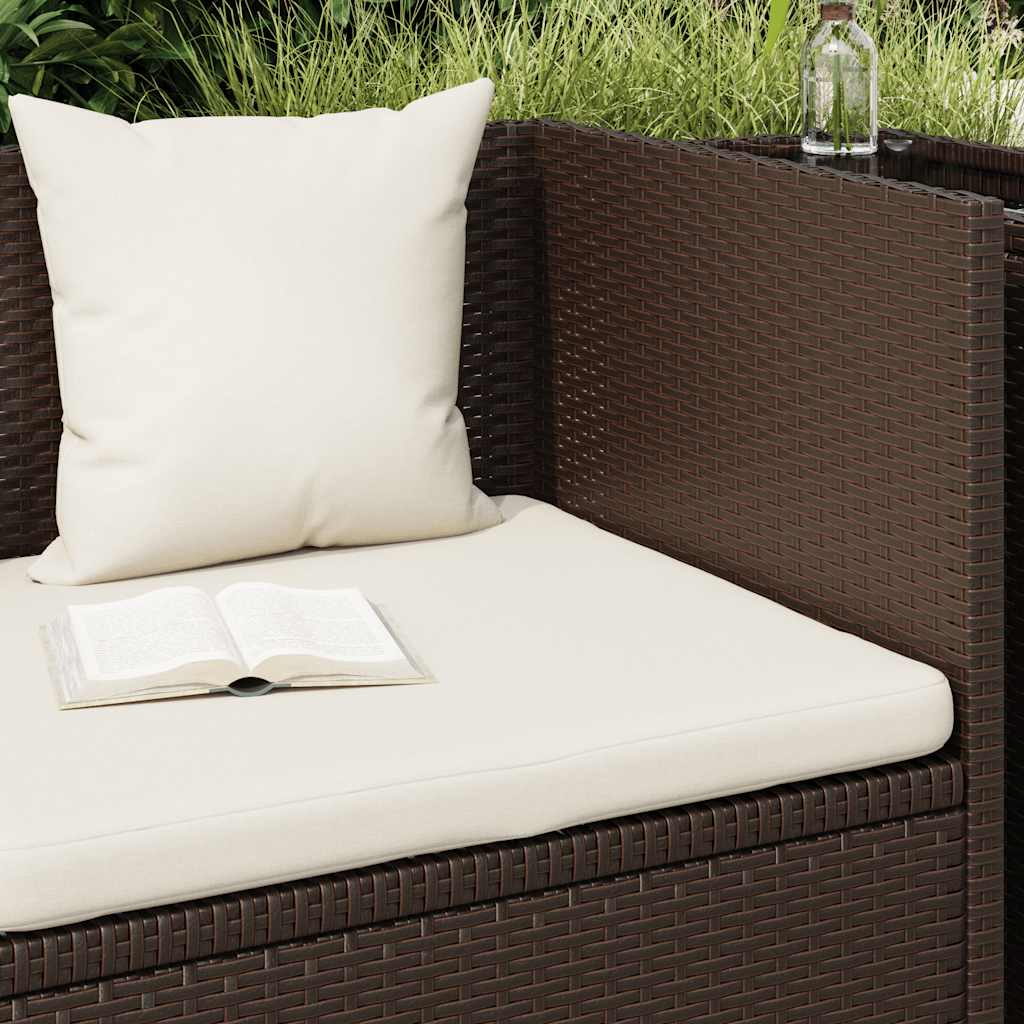 Garten-Sofabett 200x60 cm Poly Rattan Grau