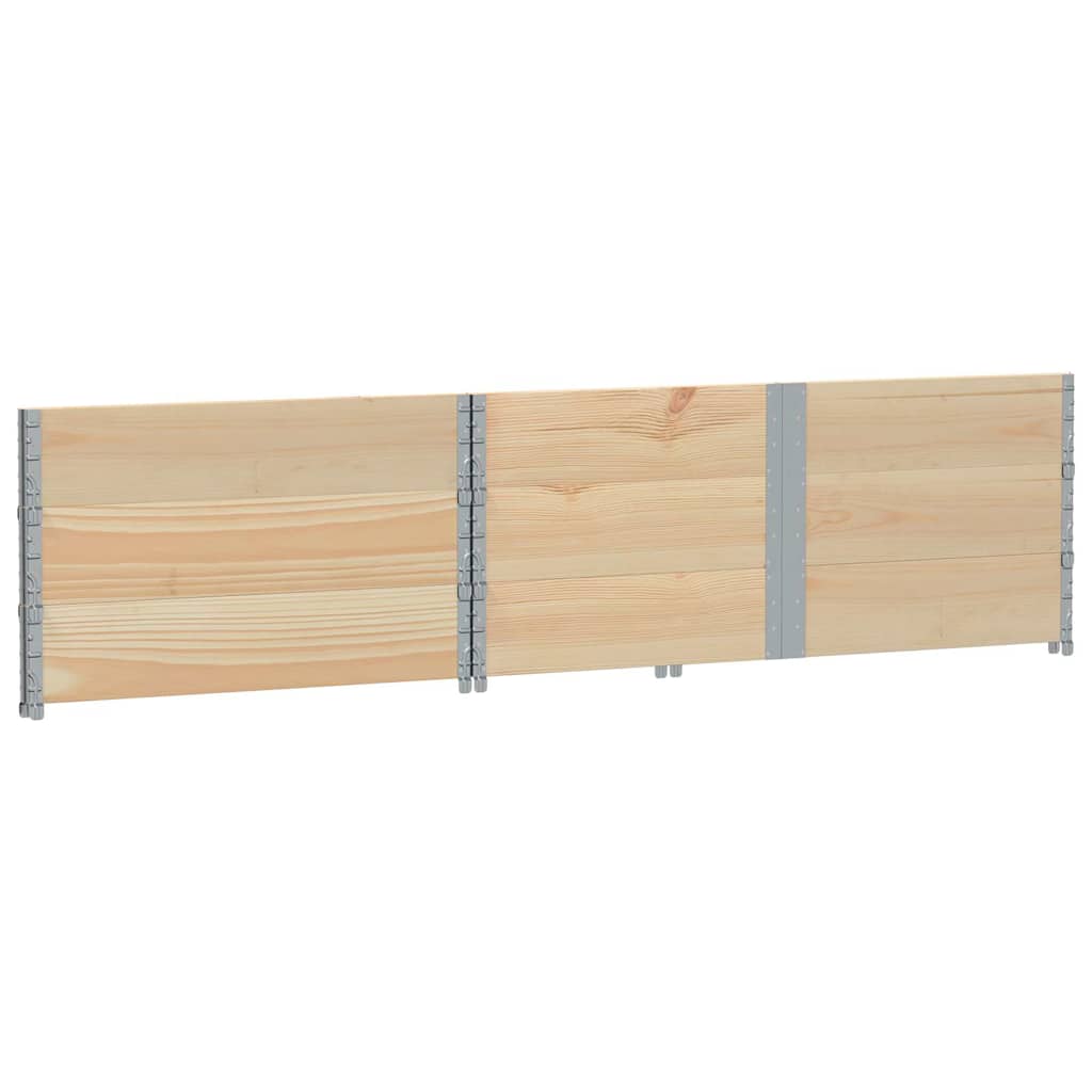Pflanzkasten Grau 150x100 cm Massivholz Kiefer