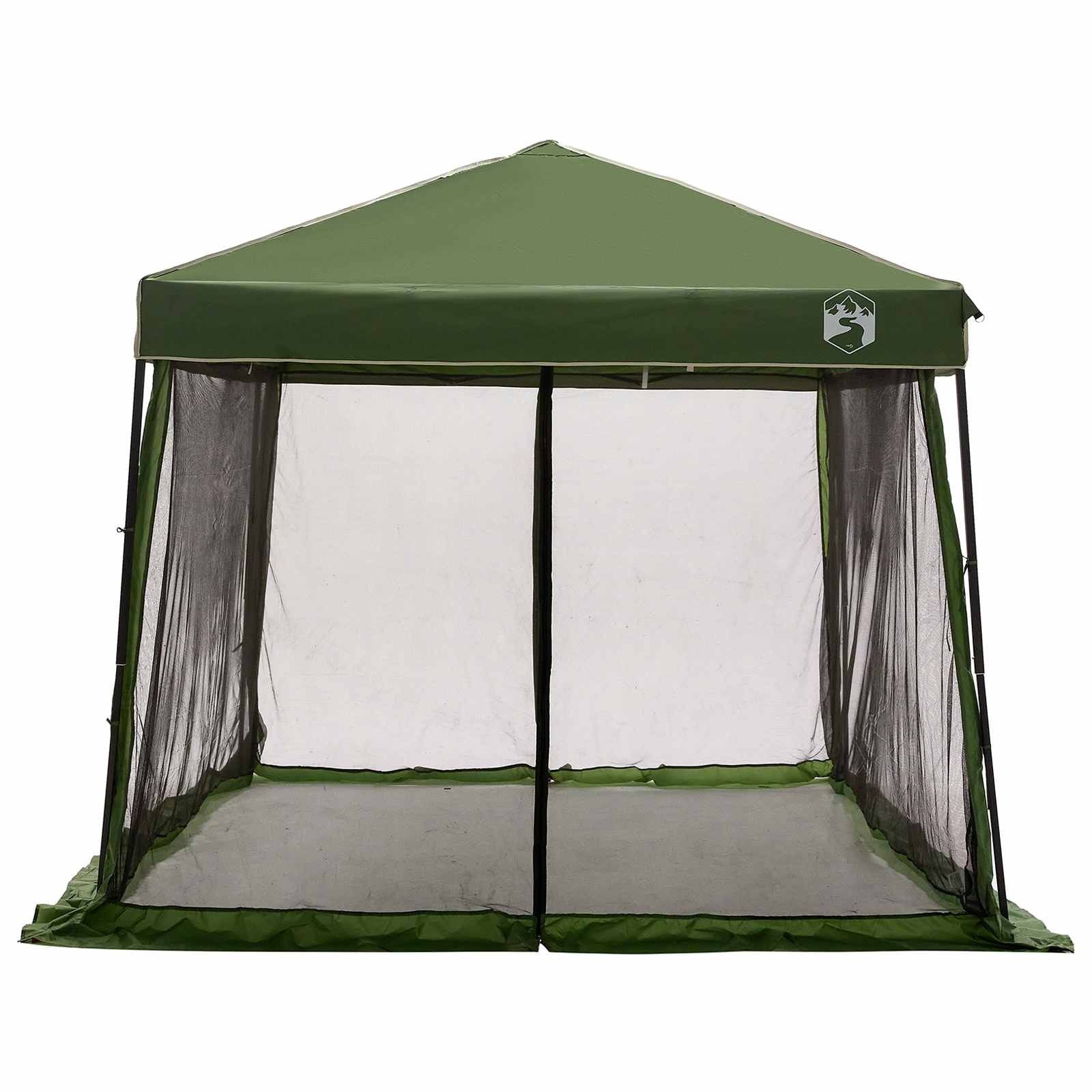 Camping-Zelt-Set mit Dach 2 pcs Blau Taffeta und Stoff