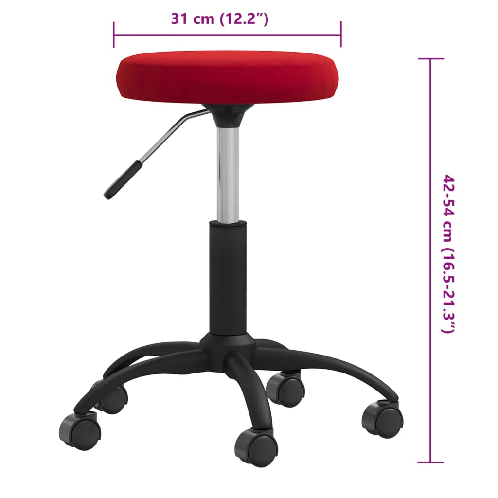 Massagehocker Samt Senfgelb
