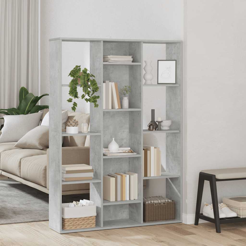 Raumteiler/Bücherregal Weiß 100x24x140 cm Holzwerkstoff