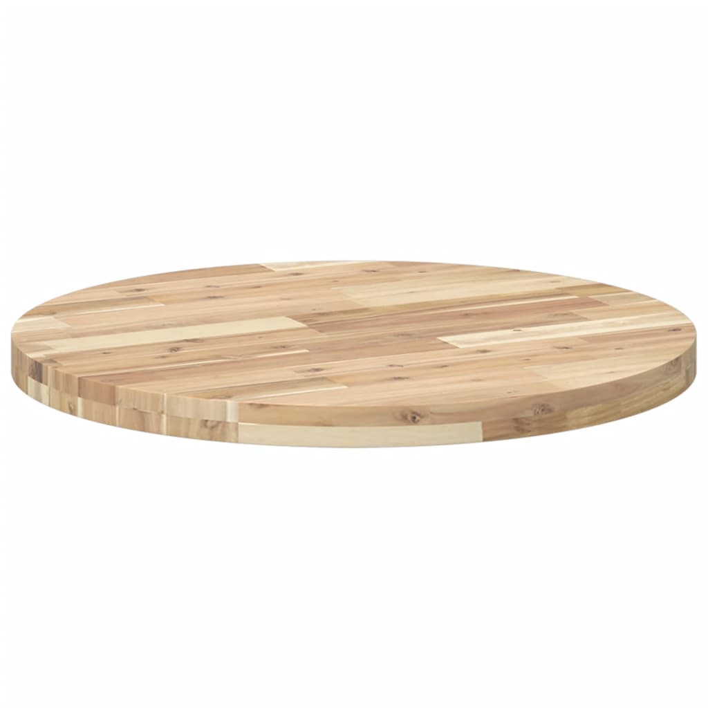 Tischplatte Rund Ø40x2 cm Massivholz Akazie