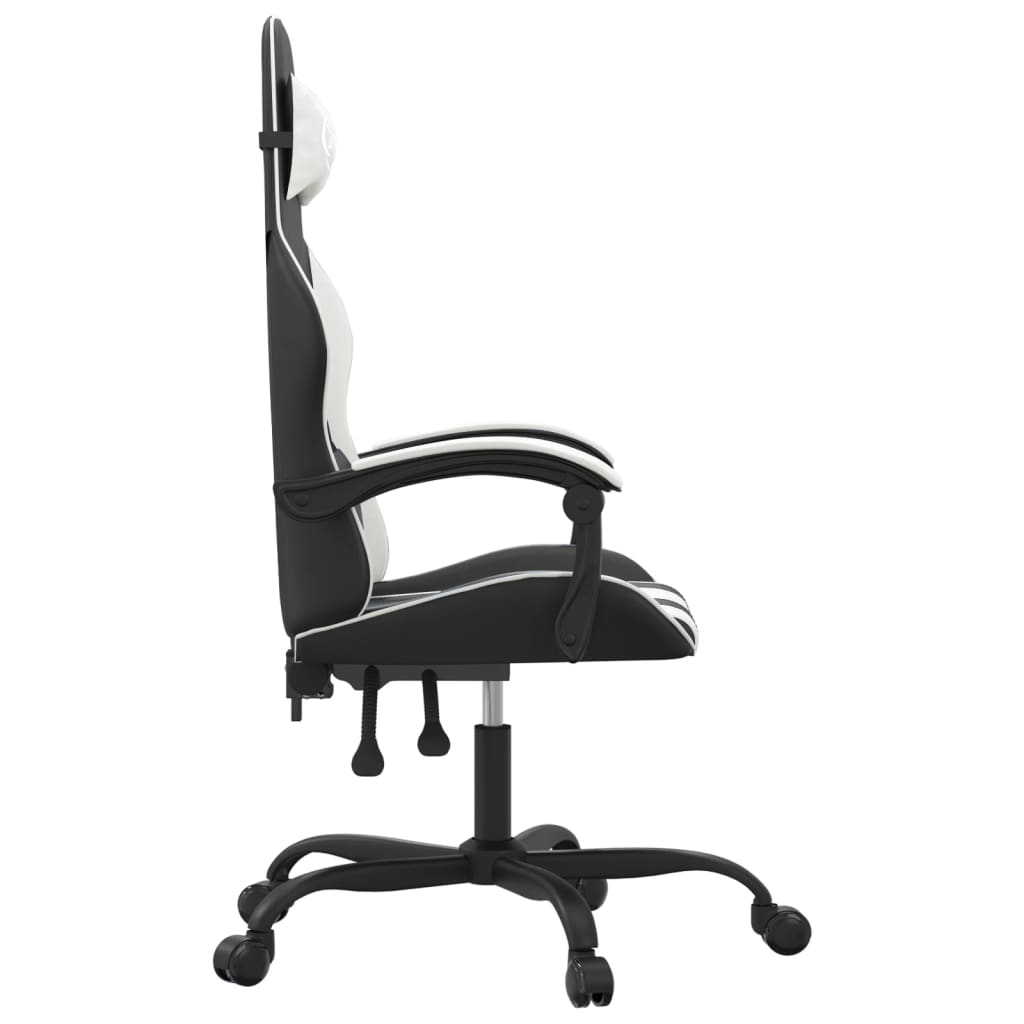 Gaming-Stuhl Drehbar Schwarz und Rot Kunstleder