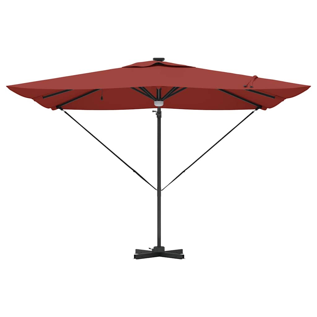 Roma Parasol Beige 286 x 284 x 270 cm Aluminium und Polyester