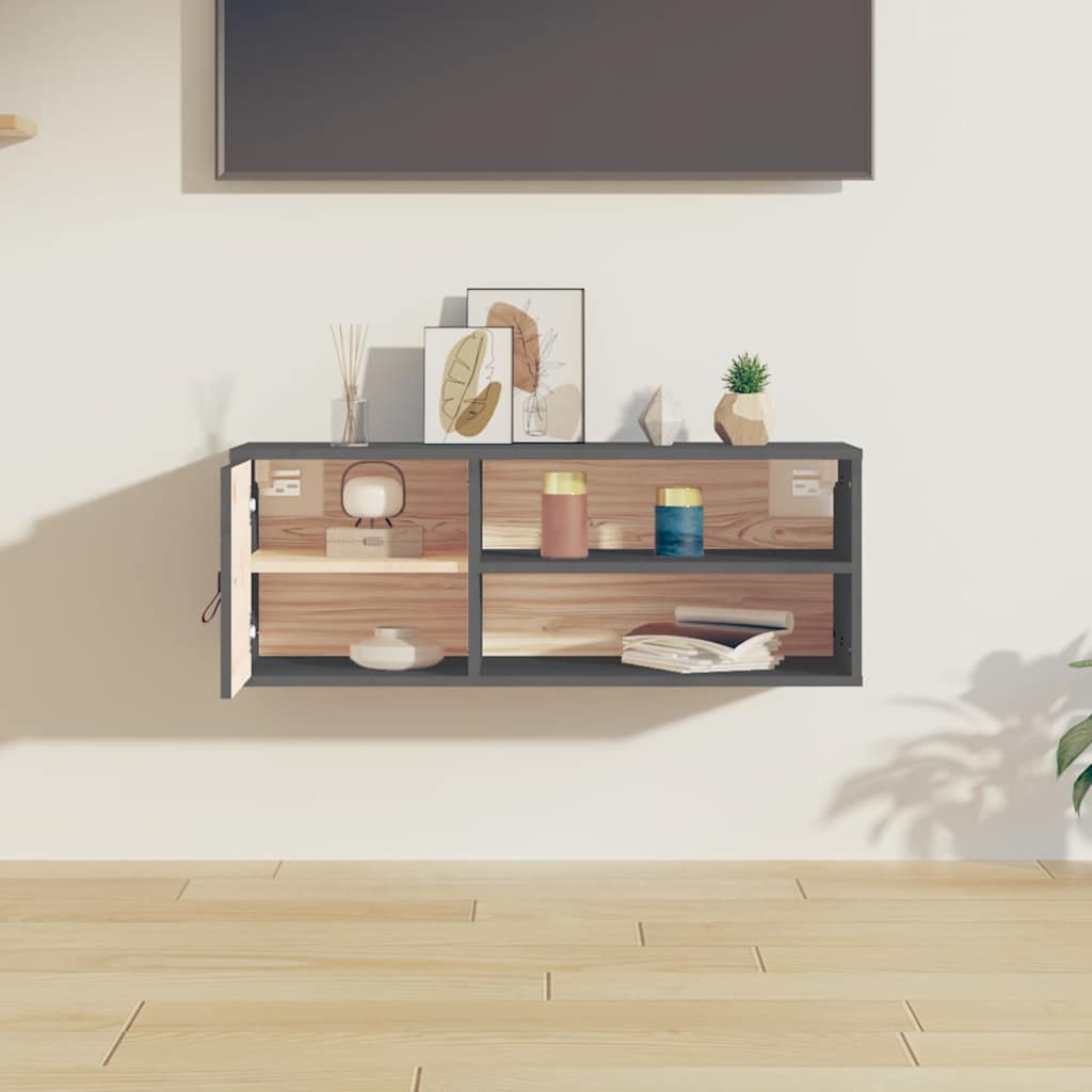 Wandschrank 80x30x30 cm Massivholz Kiefer