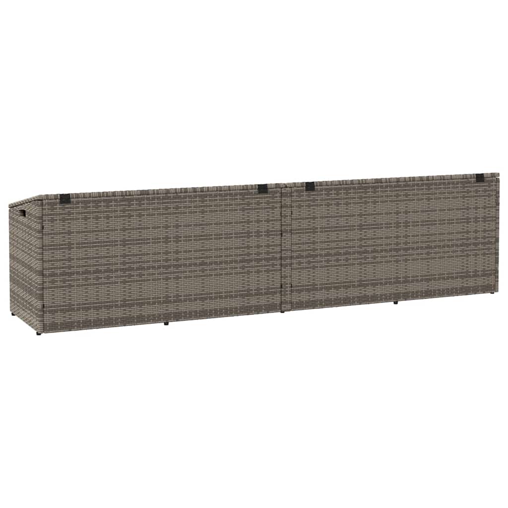 Garten-Aufbewahrungsbox Schwarz 110 x 50 x 58 cm Poly Rattan