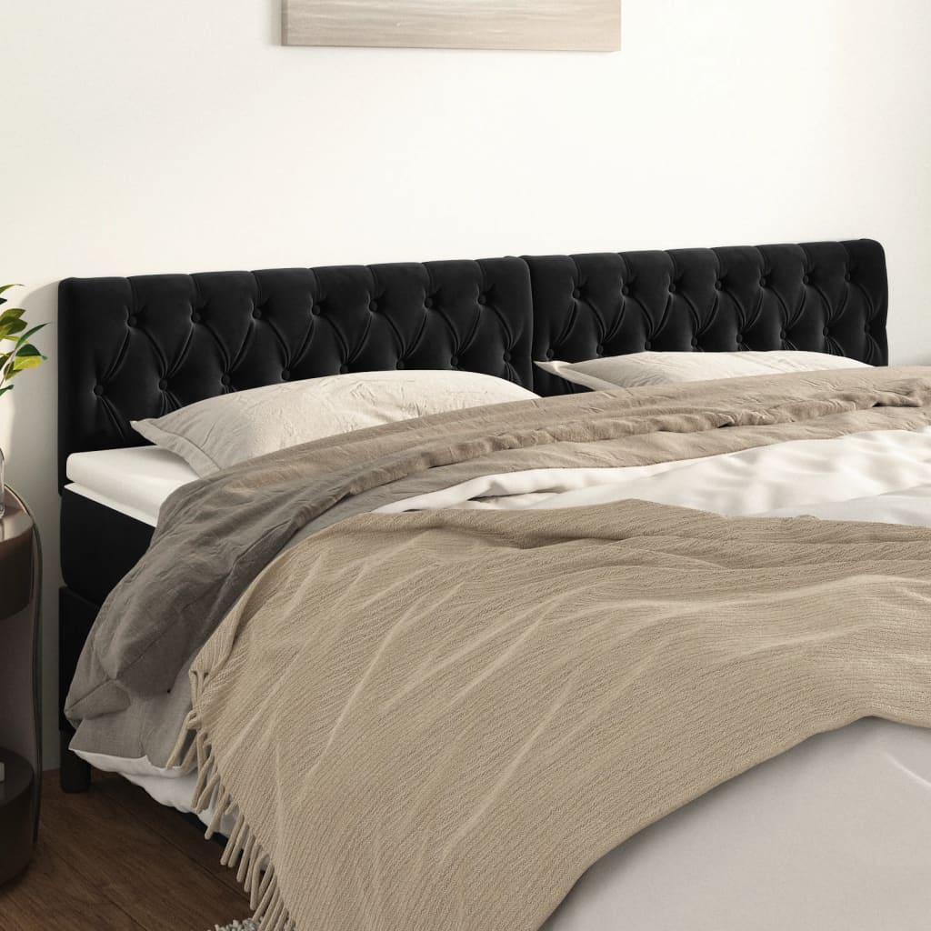 Kopfteil Hellgrau 80x7x118/128 cm Samt