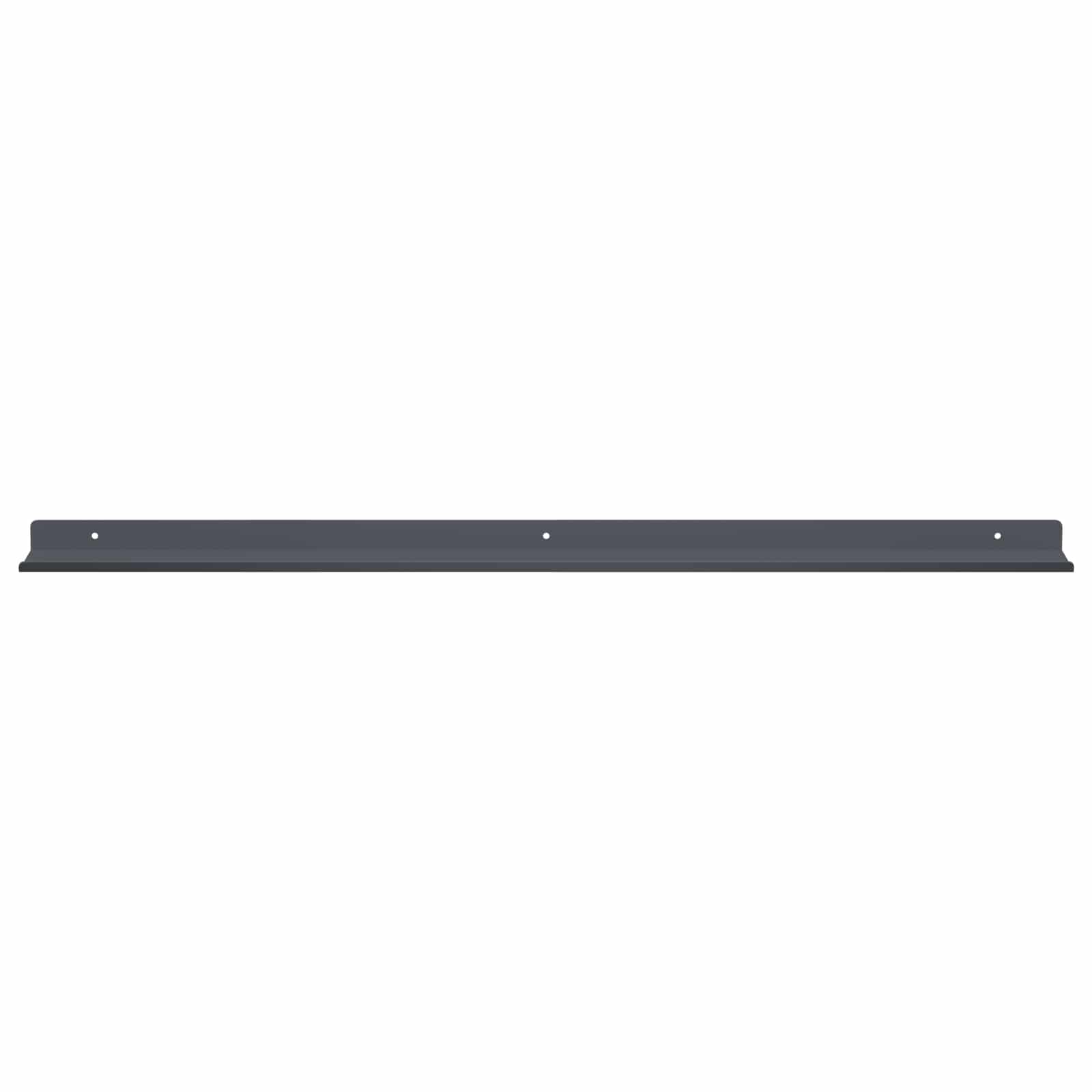 Schwebendes Regal 3 pcs Schwarz 40 x 9 x 2,5 cm Stahl