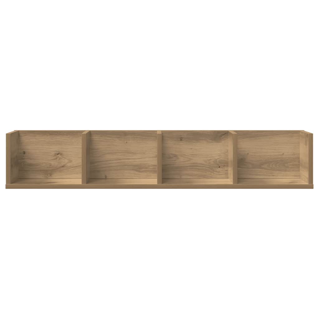 CD-Wandregal Weiß 100x18x18 cm Holzwerkstoff