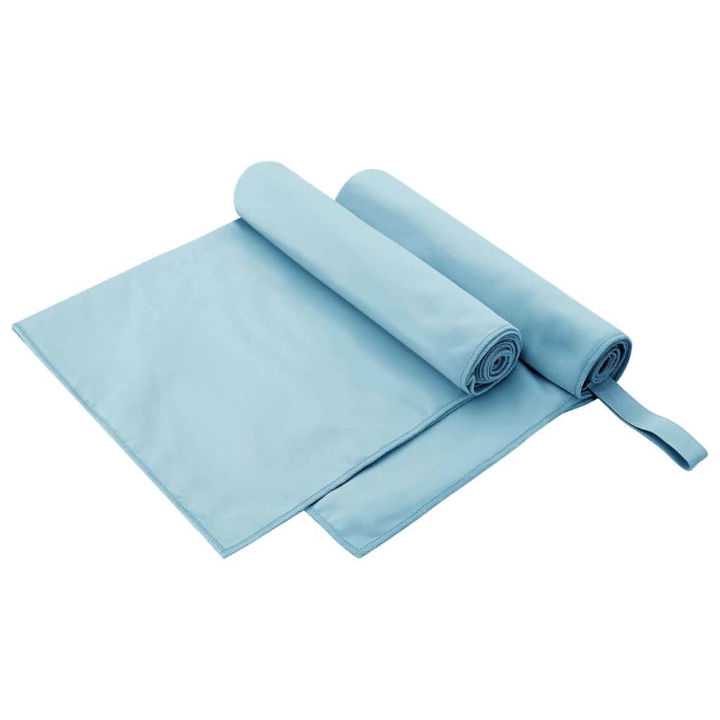 Sporthandtücher 2 pcs Schwarz 50 x 30 cm Polyester und Polyamid