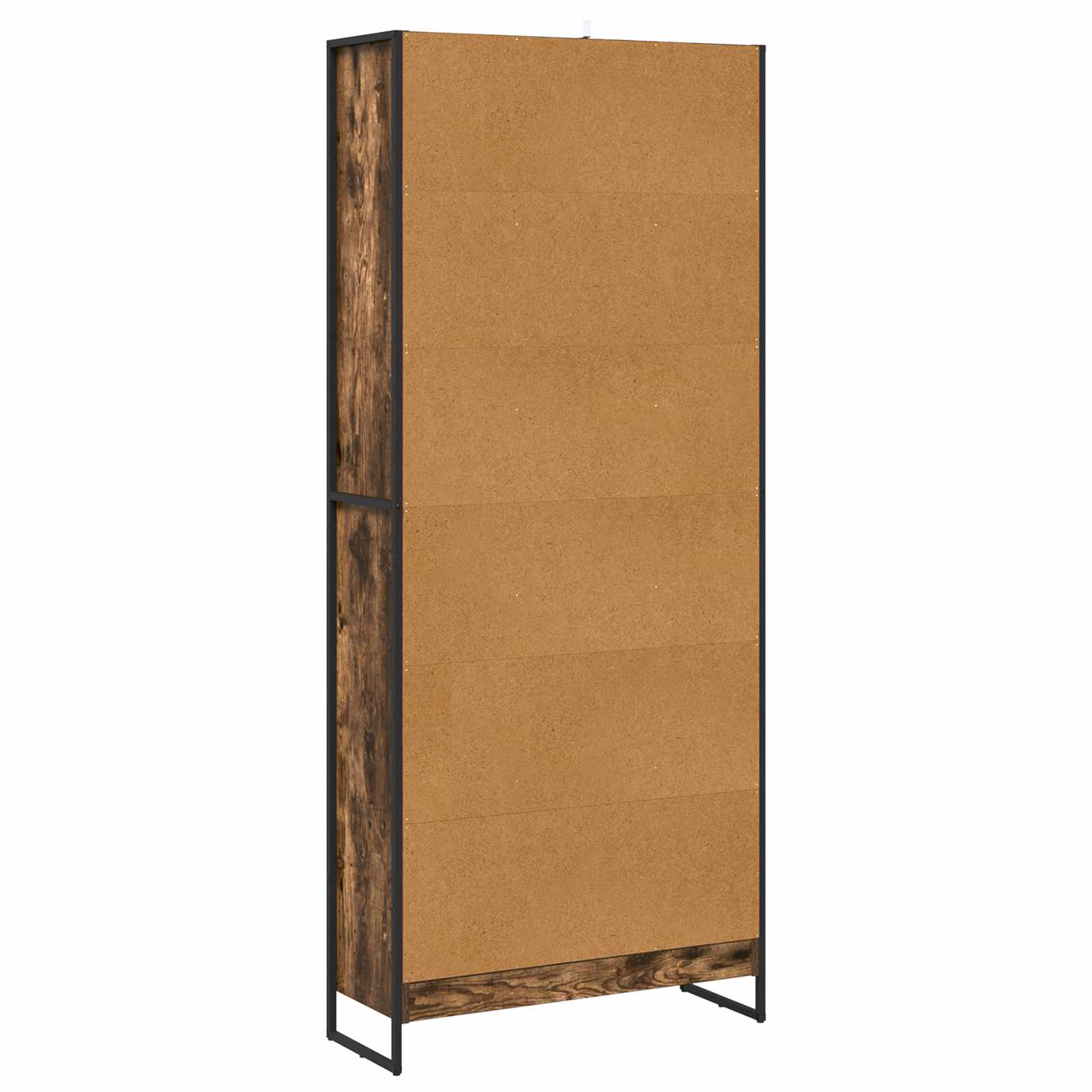 Bücherregal 2 pcs Schwarz Eichen-Optik 60 x 30 x 189,5 cm