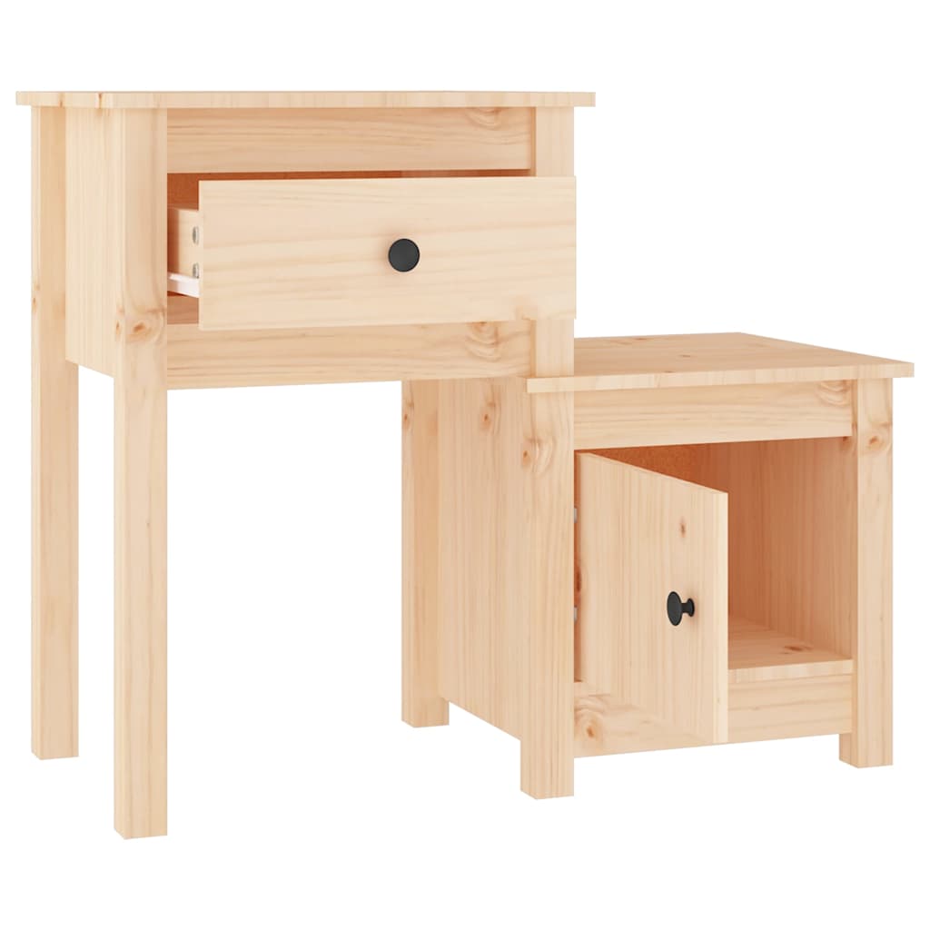 Nachttisch 79,5x38x65,5 cm Massivholz Kiefer