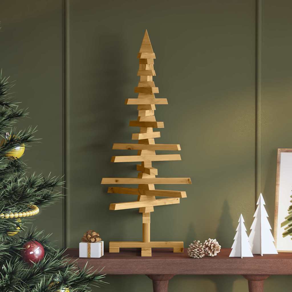 Weihnachtsbaum Holz zum Schmücken 60 cm Massivholz Kiefer
