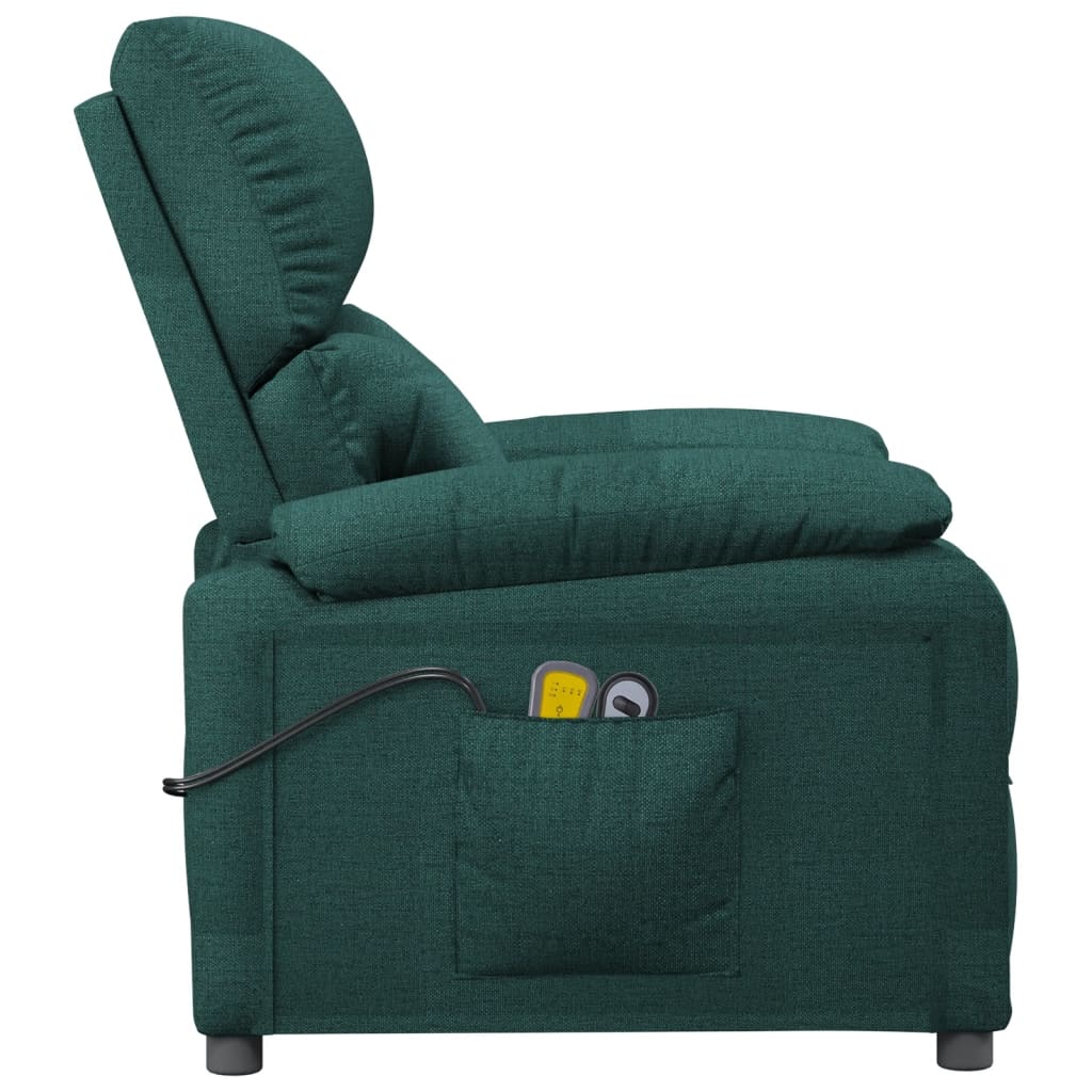 Massagesessel Elektrisch Schwarz Stoff